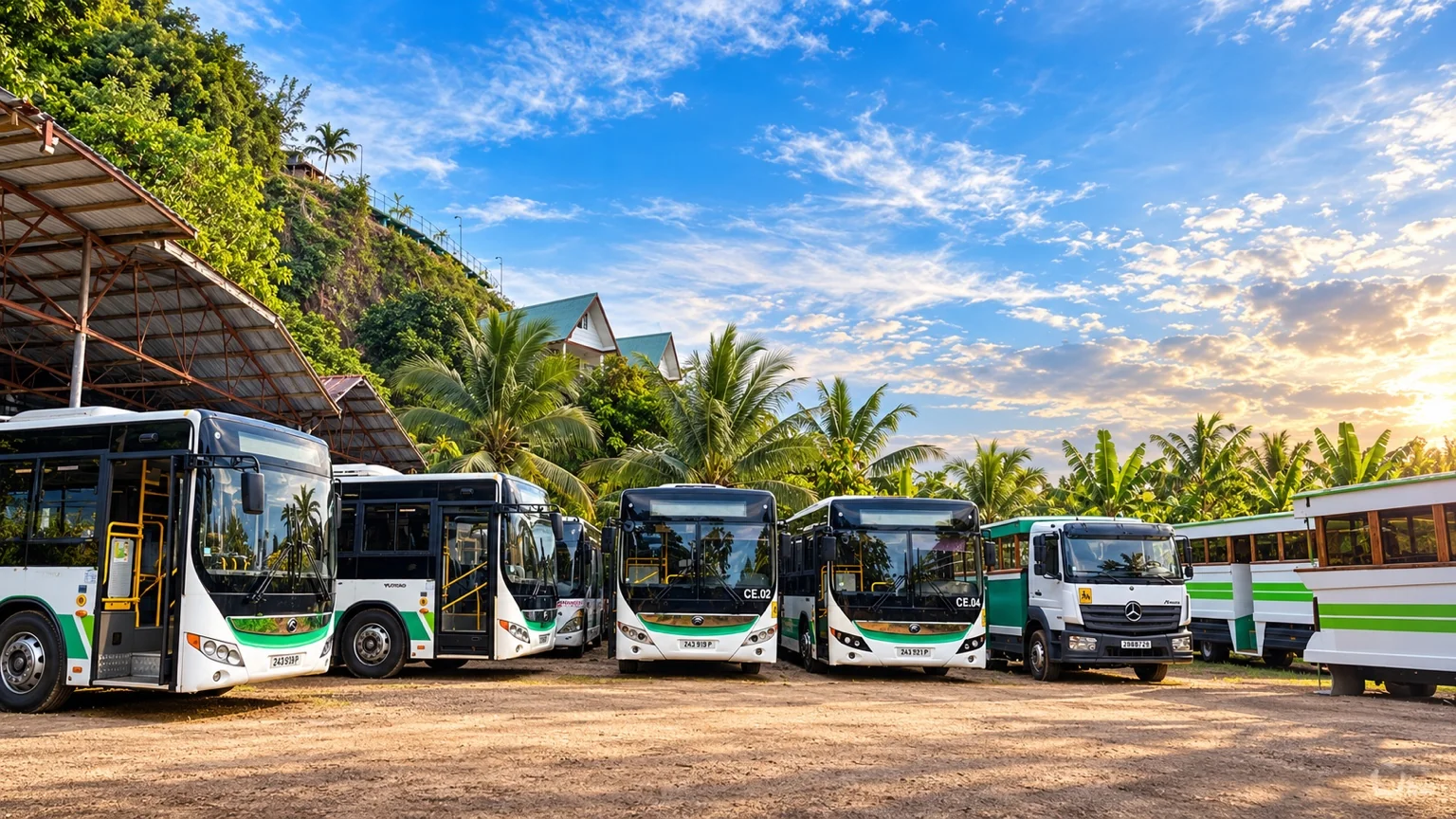 Moorea public bus fleet